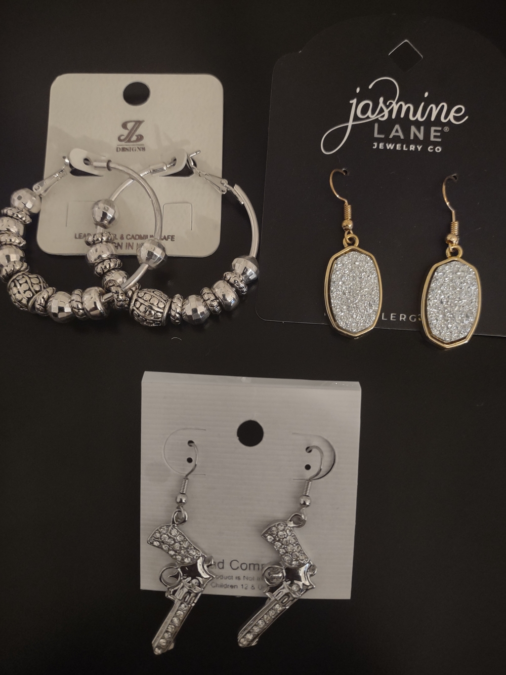 Jasmine Silver Beaded Stack Bracelet Set